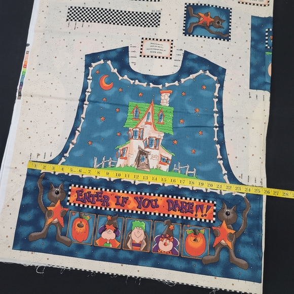 Cut & Sew Vest Fabric Panel ENTER IF YOU DARE - Picture 8 of 16